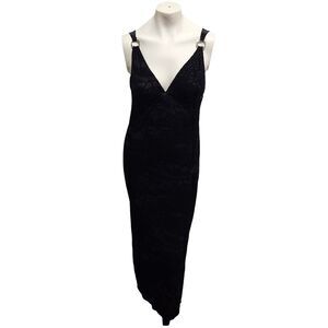 Fantasy Lingerie Vintage Velvet Burnout Gown Wmn SZ S/M Whimsygoth Witchy Y2K